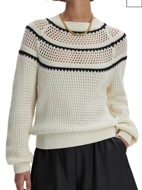 Varley Padbury Pointelle Knit Sweater